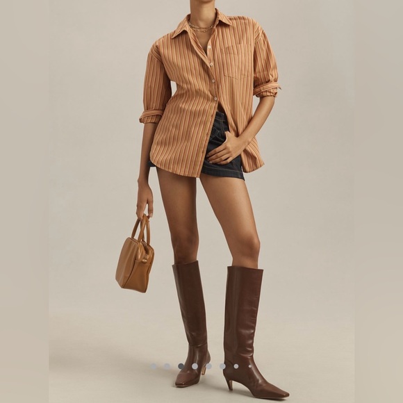 Anthropologie The Bennet Button down Shirt by Maeve NWT! - Picture 5 of 7